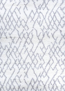 Couristan URBAN SHAG White Rectangle 9x12 ft Polypropylene Carpet 128670