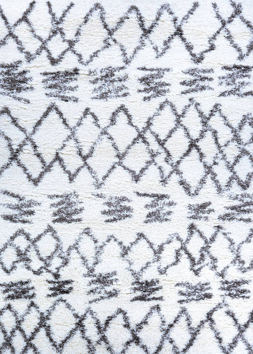 Couristan URBAN SHAG White 92 X 123 Area Rug U1570070092123T 807-128677 Image 0