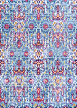 Couristan XANADU Blue Runner 6 to 9 ft Polyester Carpet 128733