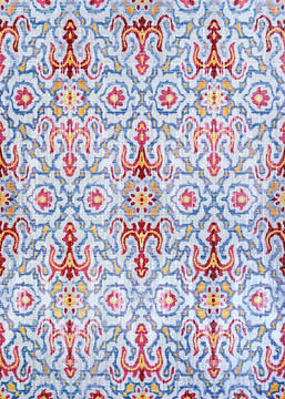 Couristan XANADU Blue Rectangle 9x13 ft Polyester Carpet 128747