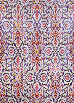 Couristan XANADU Purple Rectangle 9x13 ft Polyester Carpet 128754
