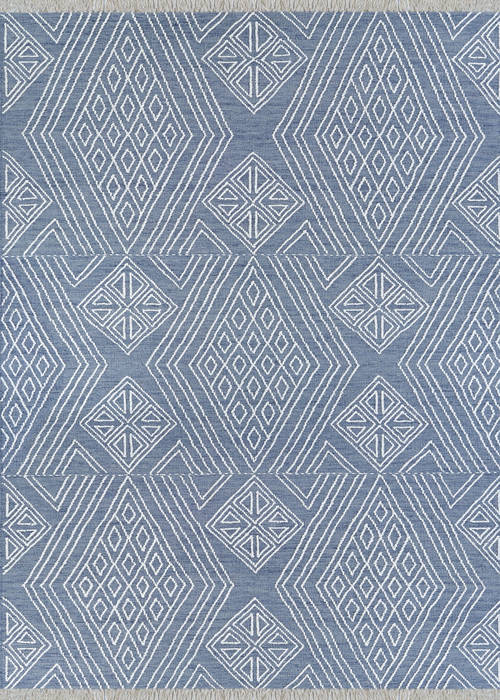 Couristan CLOVER Blue 90 X 120 Area Rug 40540404090120T 807-128835 Image 0
