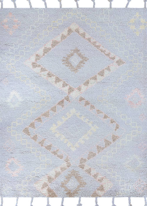 Couristan LIMA Blue 86 X 116 Area Rug 23093029086116T 807-128855 Image 0
