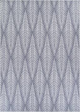 Couristan MARSEILLE Grey Rectangle 6x9 ft Polypropylene Carpet 129099