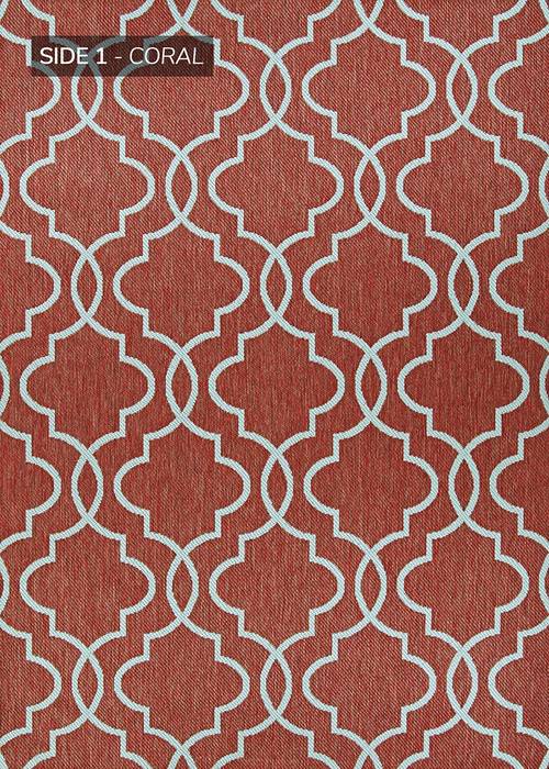 Couristan OUTDURABLE Red 76 X 109 Area Rug R202CRDN076109T 807-129134 Image 0