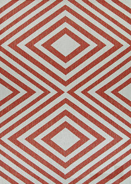 Couristan OUTDURABLE Red Runner 2'3" X 7'10" Area Rug R200CRDN023710U 807-129142