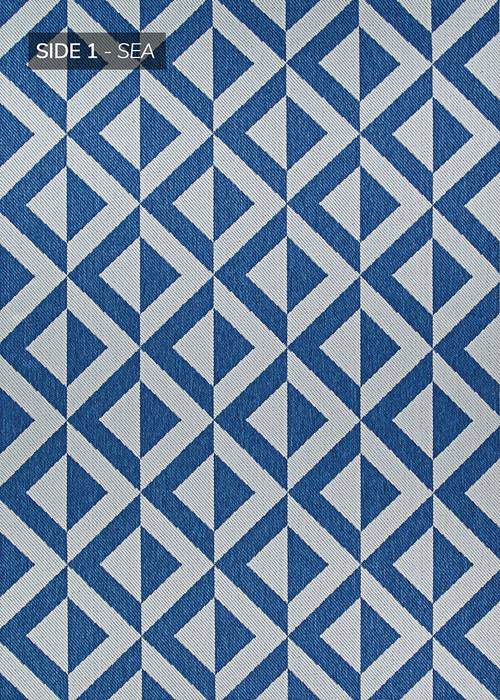 Couristan OUTDURABLE Blue 39 X 55 Area Rug R206SEDN039055T 807-129153 Image 0