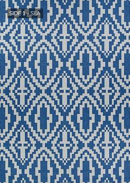 Couristan OUTDURABLE Blue Runner 2'3" X 11'9" Area Rug R201SEDN023119U 807-129181