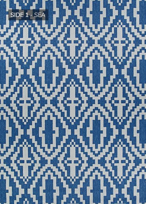Couristan OUTDURABLE Blue Runner 23 X 710 Area Rug R201SEDN023710U 807-129183 Image 0