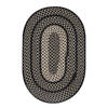 Homespice Ultra Durable Braided Rug Black Oval 110 X 60 Area Rug 328298 816-129213 Thumb 0