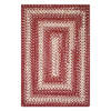 Homespice Ultra Durable Braided Rug Red Oval 110 X 60 Area Rug 328304 816-129214 Thumb 4