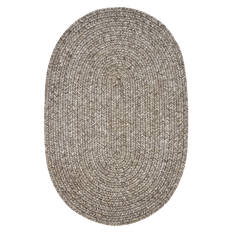 Homespice Ultra Durable Braided Rug Grey Runner 6 ft and Smaller Polypropylene Carpet 129215