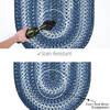 Homespice Ultra Durable Braided Rug Blue Runner 110 X 60 Area Rug 328656 816-129220 Thumb 2