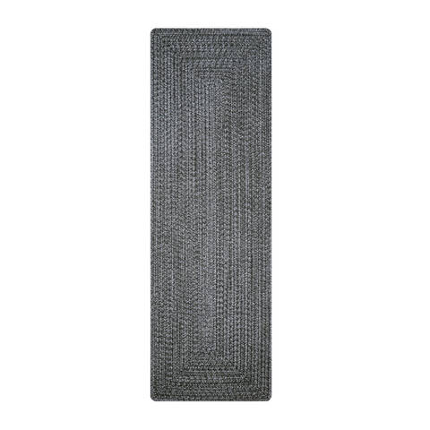 Homespice Ultra Durable Braided Rug Black Runner 110 X 60 Area Rug 329578 816-129234 Image 0