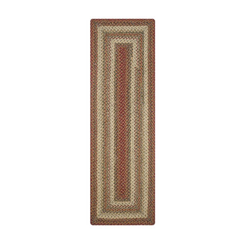 Homespice Cotton Braided Rug Red Runner 110 X 60 Area Rug 459169 816-129255 Image 0