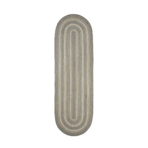 Homespice Jute Braided Rug Grey Oval 110 X 60 Area Rug 509697 816-129276 Image 0