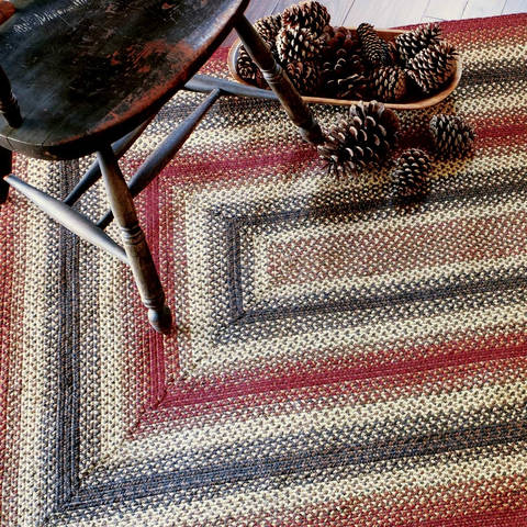 Homespice Jute Braided Rug Red Oval 110 X 60 Area Rug 509710 816-129278 Image 1