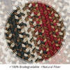 Homespice Jute Braided Rug Red Oval 110 X 60 Area Rug 509710 816-129278 Thumb 2