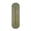 Homespice Jute Braided Rug Green Oval 110 X 60 Area Rug 509741 816-129281 Thumb 0