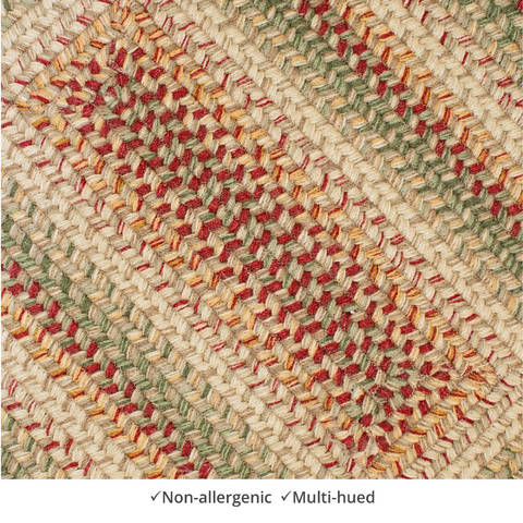 Homespice Wool Braided Rug Multicolor Runner 110 X 60 Area Rug 829153 816-129329 Image 1