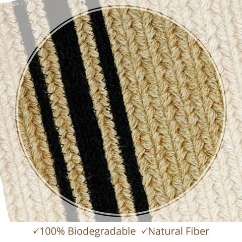 Homespice Jute Braided Rug Brown Runner 110 X 60 Area Rug 549136 816-129333 Image 2