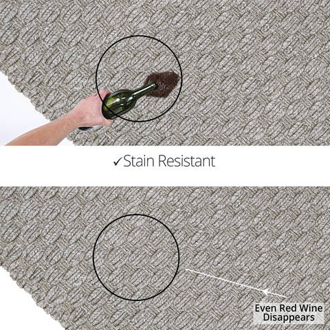 Homespice Ultra Durable Basket Weave Braided Rug Grey 23 X 39 Area Rug 310910 816-129336 Image 3