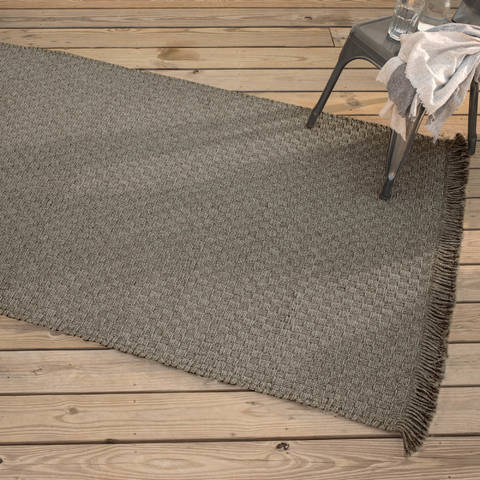 Homespice Ultra Durable Basket Weave Braided Rug Brown 23 X 39 Area Rug 310927 816-129337 Image 1