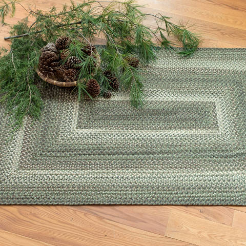 Homespice Ultra Durable Braided Rug Green 23 X 39 Area Rug 310873 816-129353 Image 1