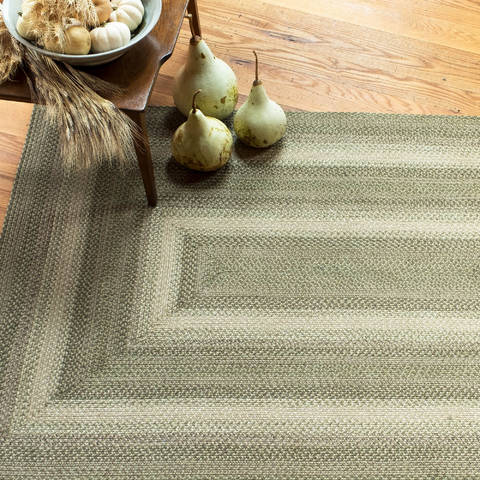 Homespice Jute Braided Rug Green 40 X 60 Area Rug 513823 816-129381 Image 1