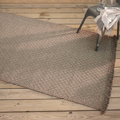 Homespice Ultra Durable Basket Weave Braided Rug Beige 50 X 80 Area Rug 314888 816-129387 Image 1