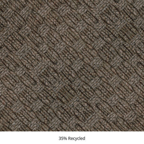 Homespice Ultra Durable Basket Weave Braided Rug Brown 40 X 60 Area Rug 313904 816-129389 Image 2