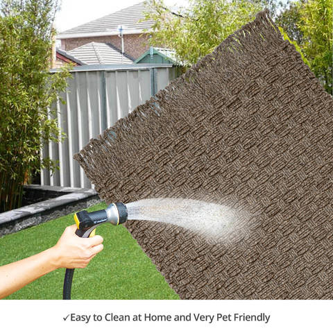Homespice Ultra Durable Basket Weave Braided Rug Brown 40 X 60 Area Rug 313904 816-129389 Image 4