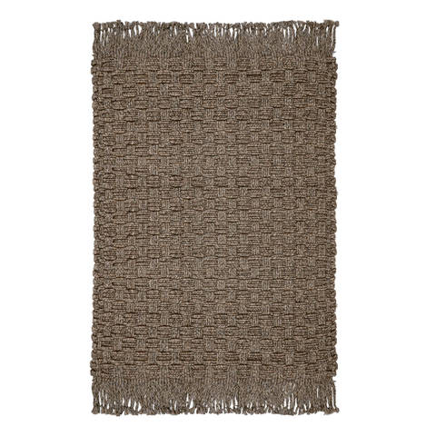 Homespice Ultra Durable Basket Weave Braided Rug Brown 40 X 60 Area Rug 313904 816-129389 Image 0