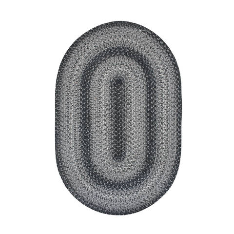 Homespice Jute Braided Rug Grey Oval 40 X 60 Area Rug 503831 816-129435 Image 0