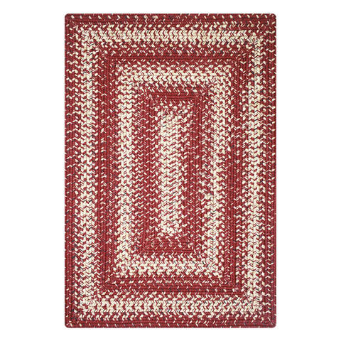 Homespice Ultra Durable Braided Rug Red 40 X 60 Area Rug 313300 816-129471 Image 0