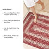 Homespice Ultra Durable Braided Rug Red Oval 30 X 50 Area Rug 302304 816-129480 Thumb 5
