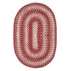 Homespice Ultra Durable Braided Rug Red Oval 30 X 50 Area Rug 302304 816-129480 Thumb 0