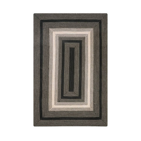 Homespice Ultra Wool Braided Rug Black 80 X 100 Area Rug 716170 816-129492 Image 0