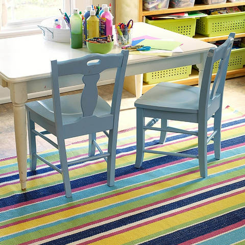 Homespice Camden Stripe Ultra Wool Woven Rug Yellow 50 X 80 Area Rug 754011 816-129529 Image 1