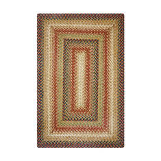 Homespice Jute Braided Rug Brown Rectangle 2x3 ft Jute Carpet 129572