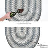 Homespice Ultra Durable Braided Rug Grey Oval 23 X 39 Area Rug 300638 816-129579 Thumb 3