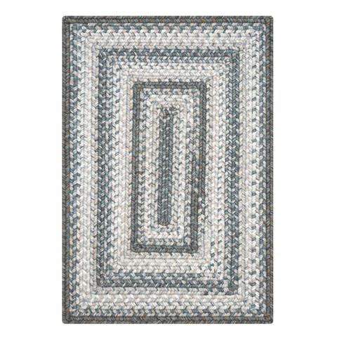 Homespice Ultra Durable Braided Rug Grey 40 X 60 Area Rug 313638 816-129591 Image 0