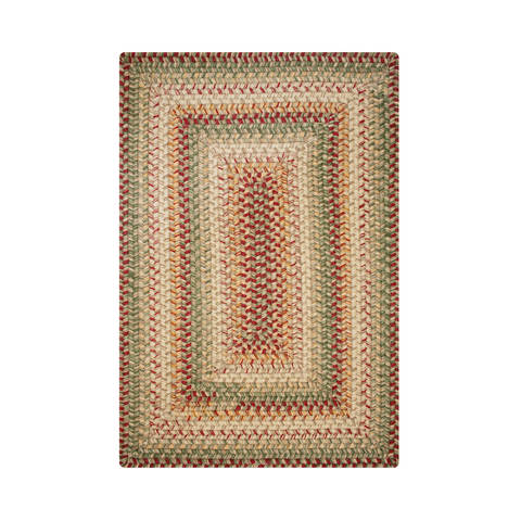 Homespice Wool Braided Rug Red 18 X 26 Area Rug 822154 816-129618 Image 0