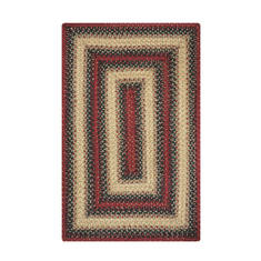 Homespice Jute Braided Rug Multicolor Rectangle 2x4 ft Jute Carpet 129627