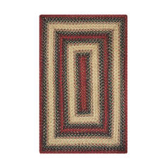 Homespice Jute Braided Rug Multicolor Rectangle 4x6 ft Jute Carpet 129628