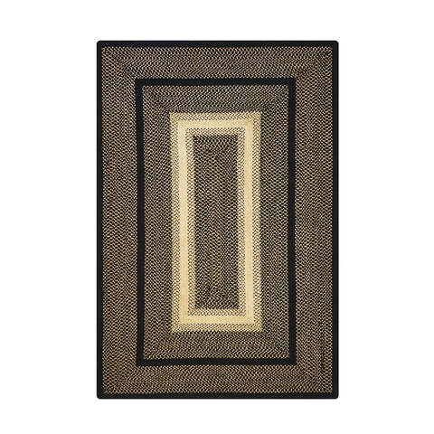Homespice Jute Braided Rug Black 50 X 80 Area Rug 514721 816-129651 Image 0