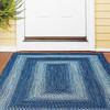 Homespice Ultra Durable Braided Rug Blue Oval 23 X 39 Area Rug 300652 816-129655 Thumb 1