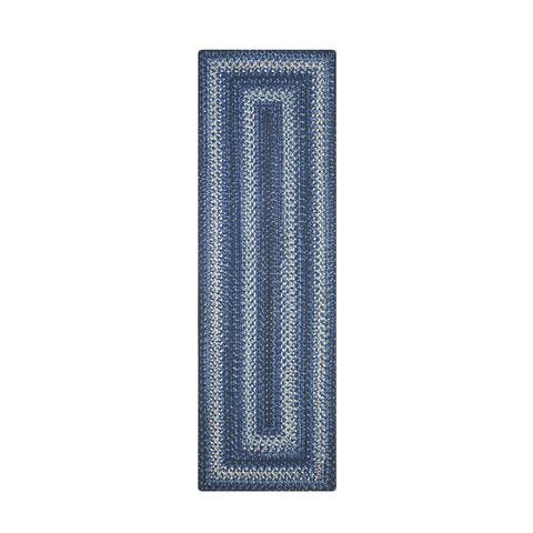 Homespice Ultra Durable Braided Rug Blue Runner 26 X 60 Area Rug 317650 816-129671 Image 0