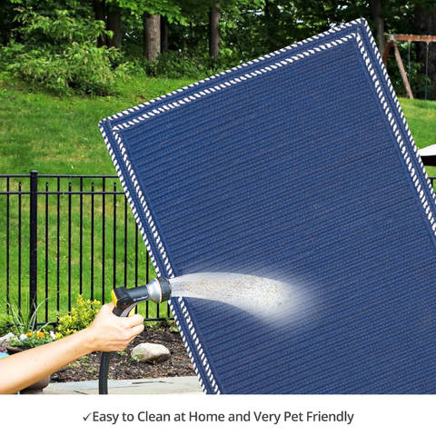 Homespice Horizon Ultra Durable Braided Rug Blue 23 X 39 Area Rug 310798 816-129682 Image 4