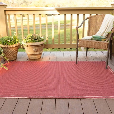 Homespice Horizon Ultra Durable Braided Rug Red 18 X 26 Area Rug 322845 816-129724 Image 1